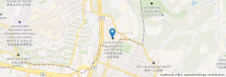 Mapa de ubicacion de 十愛療育会横浜療育園 en Japonya, 神奈川県, 横浜市, 保土ヶ谷区.