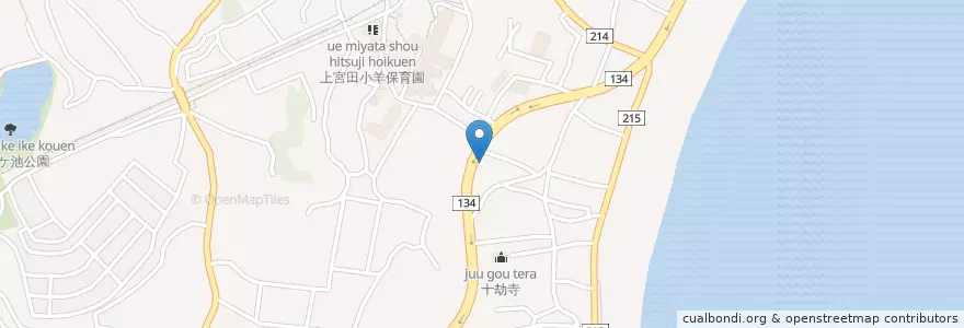Mapa de ubicacion de 南下浦郵便局 en 일본, 가나가와현, 三浦市.