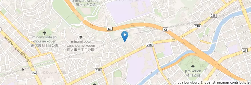 Mapa de ubicacion de 南愛児園 en Japão, 神奈川県, 横浜市, 南区.