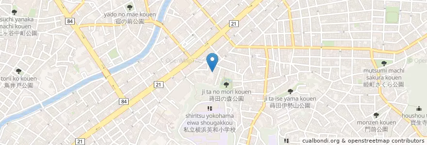 Mapa de ubicacion de 南竜幼児園 en اليابان, كاناغاوا, 横浜市, 南区.