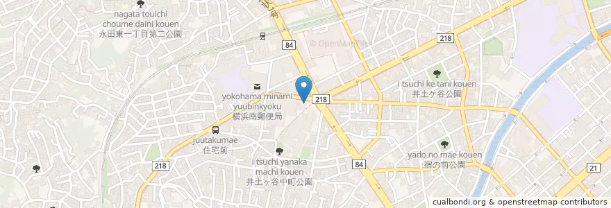 Mapa de ubicacion de 南警察署井土ヶ谷交番 en 日本, 神奈川県, 横浜市, 南区.