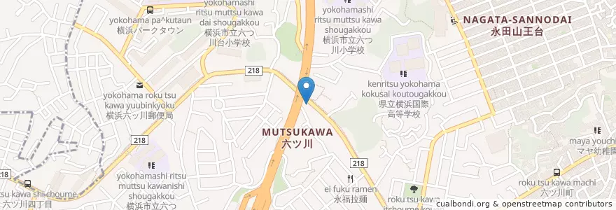 Mapa de ubicacion de 南警察署大池交番 en Japão, 神奈川県, 横浜市, 南区.