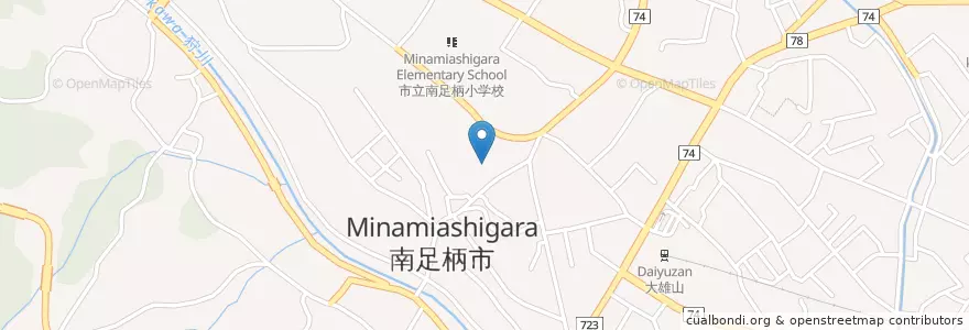 Mapa de ubicacion de 南足柄市役所 en Japan, Präfektur Kanagawa, 南足柄市.