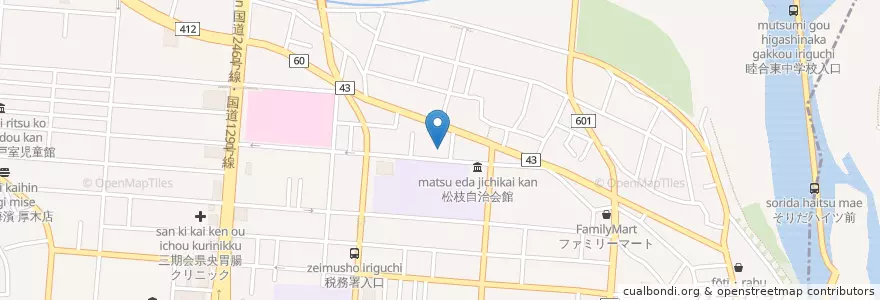 Mapa de ubicacion de 厚木市立もみじ保育所 en Japan, Präfektur Kanagawa, 厚木市.