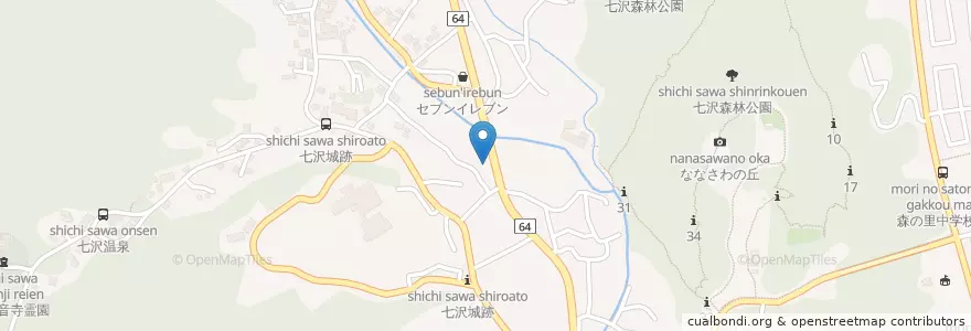 Mapa de ubicacion de 厚木市立七沢児童館 en 일본, 가나가와현, 厚木市.