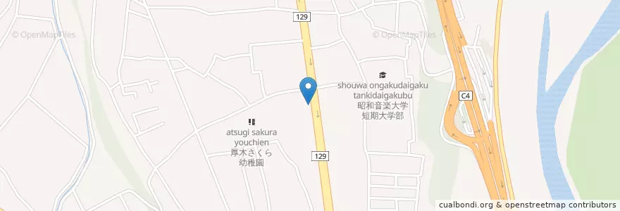 Mapa de ubicacion de 厚木警察署依知交番 en ژاپن, 神奈川県, 厚木市.