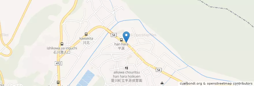 Mapa de ubicacion de 厚木警察署半原交番 en 日本, 神奈川縣, 愛甲郡, 愛川町.