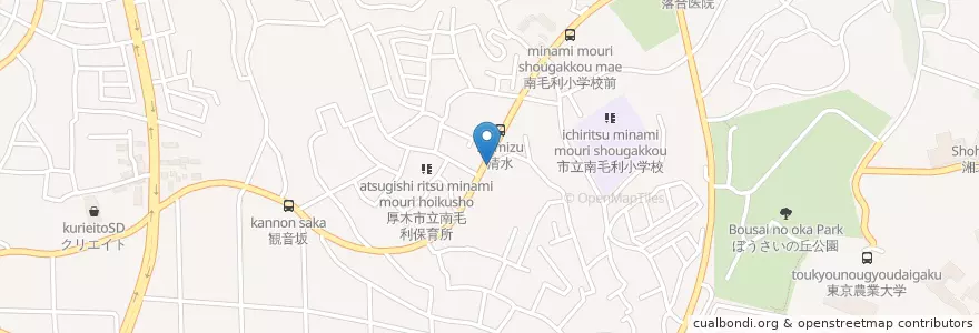 Mapa de ubicacion de 厚木警察署南毛利駐在所 en اليابان, كاناغاوا, 厚木市.