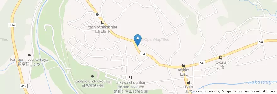 Mapa de ubicacion de 厚木警察署田代駐在所 en Japón, Prefectura De Kanagawa, 愛甲郡, 愛川町.