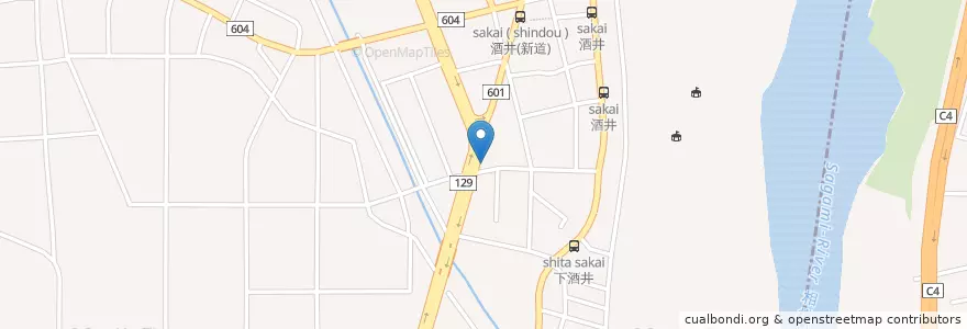 Mapa de ubicacion de 厚木警察署酒井交番 en 日本, 神奈川県, 厚木市.