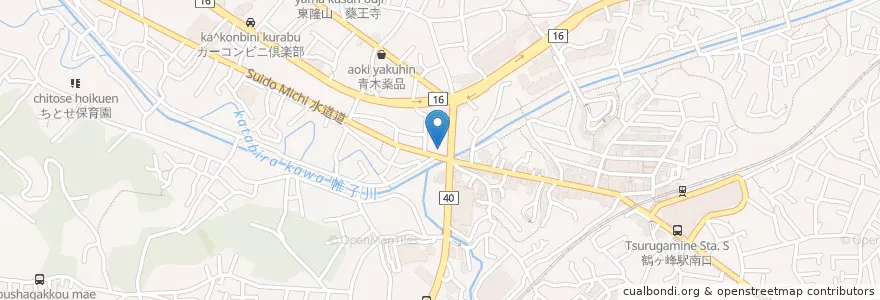 Mapa de ubicacion de 厚済会旭病院 en ژاپن, 神奈川県, 横浜市, 旭区.