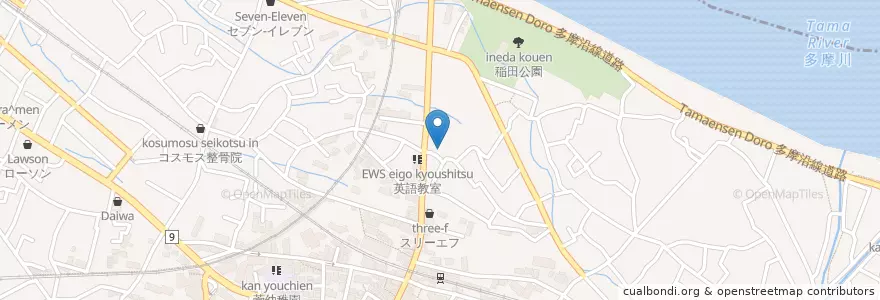 Mapa de ubicacion de 厚生館愛児園 en Japonya, 神奈川県, 川崎市, 多摩区.