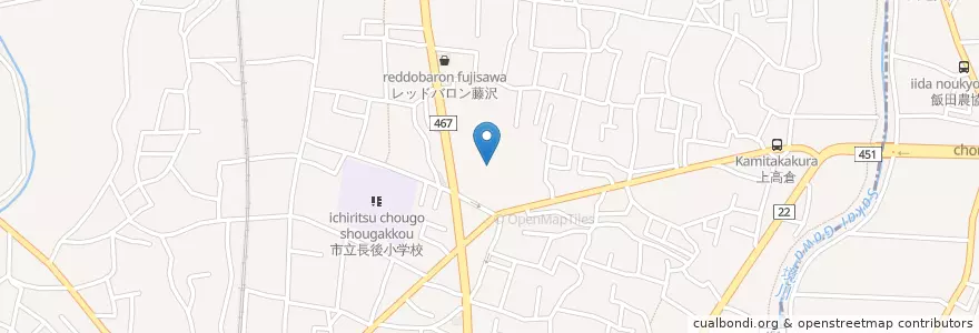 Mapa de ubicacion de 同友会藤沢湘南台病院 en Japan, Kanagawa Prefecture.