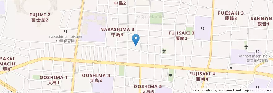 Mapa de ubicacion de 和光会総合川崎臨港病院 en Japan, Kanagawa Prefecture, Kawasaki, Kawasaki Ward.