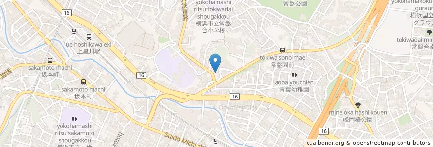 Mapa de ubicacion de 和田愛児園 en Japan, Kanagawa Prefecture, Yokohama, Hodogaya Ward.