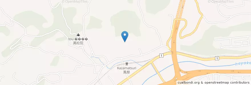 Mapa de ubicacion de 国立病院機構箱根病院 en Japão, 神奈川県, 小田原市.