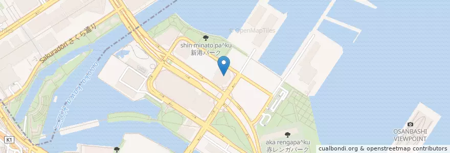 Mapa de ubicacion de 国際協力機構横浜国際センター en ژاپن, 神奈川県, 横浜市, 中区.