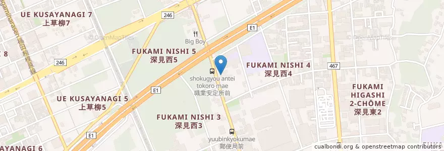 Mapa de ubicacion de 大和市消防本部・署 en اليابان, كاناغاوا, 大和市.