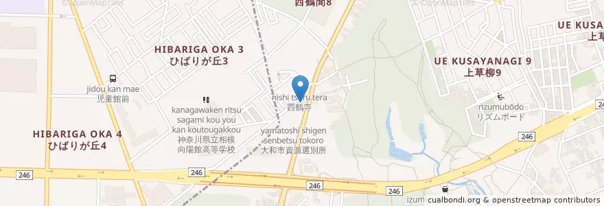 Mapa de ubicacion de 大和市消防署西出張所 en 일본, 가나가와현, 大和市.