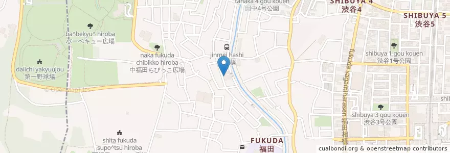 Mapa de ubicacion de 大和市立渋谷保育園 en Japón, Prefectura De Kanagawa, 大和市.
