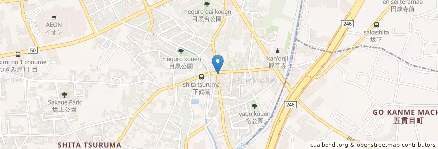 Mapa de ubicacion de 大和警察署下鶴間駐在所 en 일본, 가나가와현.