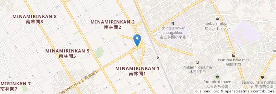 Mapa de ubicacion de 大和警察署南林間交番 en Jepun, 神奈川県, 大和市.