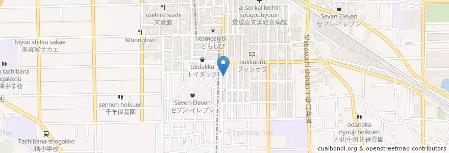 Mapa de ubicacion de 太陽第一幼稚園 en Japan, 神奈川県, 川崎市, 中原区.