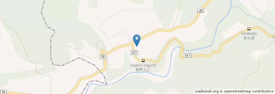 Mapa de ubicacion de 奥牧野簡易郵便局 en Jepun, 神奈川県.
