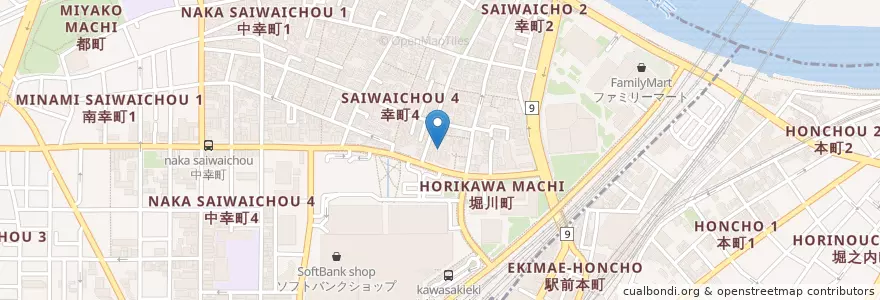 Mapa de ubicacion de 女躰神社幼稚園 en Japon, Préfecture De Kanagawa, Kawasaki.