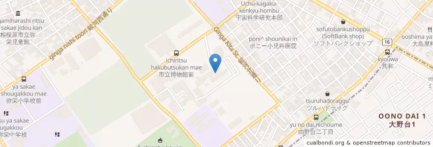 Mapa de ubicacion de 宇宙航空研究開発機構相模原キャンパス en 日本, 神奈川県, 相模原市, 中央区.