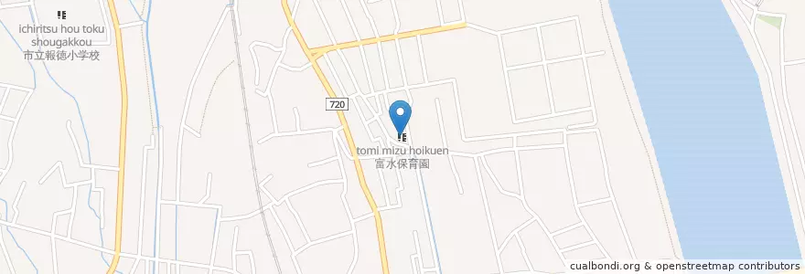 Mapa de ubicacion de 富水保育園 en Japan, Präfektur Kanagawa, 小田原市.