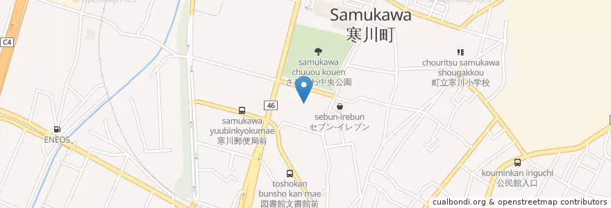 Mapa de ubicacion de 寒川町役場 en 日本, 神奈川県, 高座郡, 寒川町.