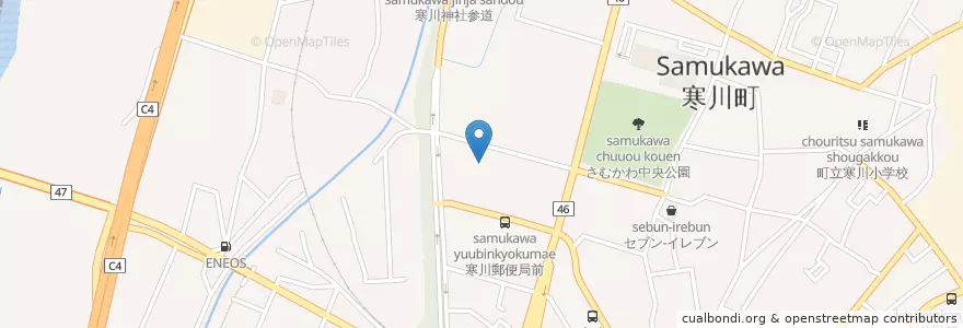 Mapa de ubicacion de 寒川神社寒川病院 en Japan, 神奈川県, 高座郡, 寒川町.