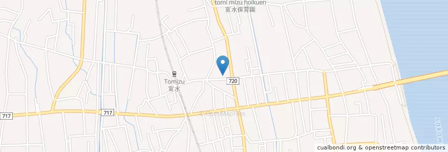 Mapa de ubicacion de 小田原富水郵便局 en Japan, Präfektur Kanagawa, 小田原市.