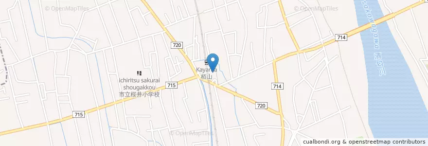 Mapa de ubicacion de 小田原警察署栢山駅前交番 en Jepun, 神奈川県, 小田原市.