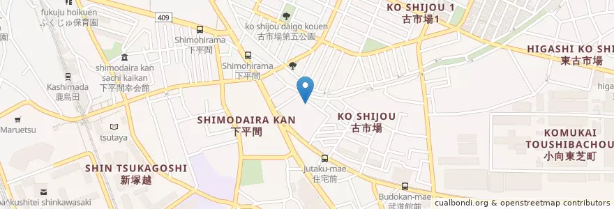 Mapa de ubicacion de 小鳩幼稚園 en Japón, Prefectura De Kanagawa, Kawasaki, 幸区.