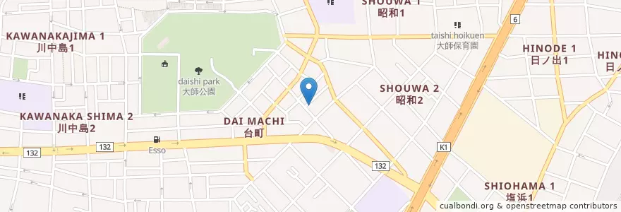 Mapa de ubicacion de 川崎さくら幼稚園 en Japan, Präfektur Kanagawa, 川崎市, 川崎区.