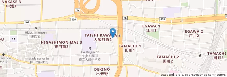 Mapa de ubicacion de 川崎ふたば幼稚園 en اليابان, كاناغاوا, 川崎市, 川崎区.