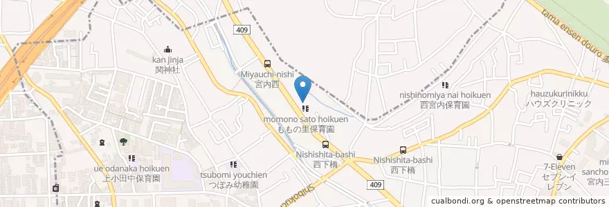 Mapa de ubicacion de 川崎市消防局中原消防署宮内出張所 en 일본, 가나가와현, 川崎市, 中原区.