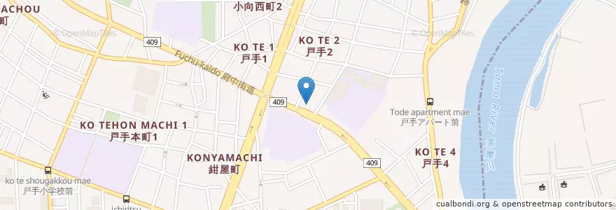 Mapa de ubicacion de 川崎市消防局幸消防署 en Japan, Kanagawa Prefecture, Kawasaki, Saiwai Ward.