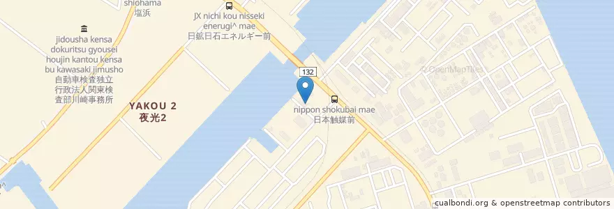 Mapa de ubicacion de 川崎市消防局臨港消防署千鳥町出張所 en Japón, Prefectura De Kanagawa, Kawasaki, 川崎区.