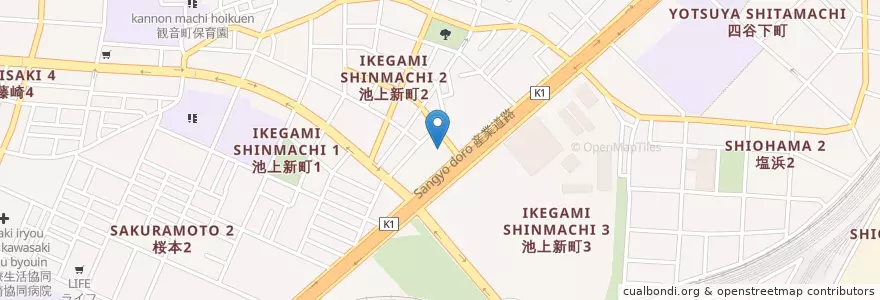Mapa de ubicacion de 川崎臨港警察署 en Япония, Канагава, Кавасаки, Кавасаки.