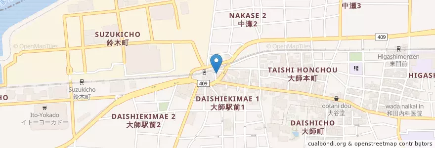 Mapa de ubicacion de 川崎警察署大師駅前交番 en Japón, Prefectura De Kanagawa, Kawasaki, 川崎区.
