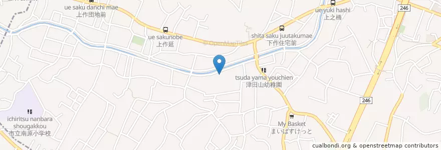 Mapa de ubicacion de 市立上作延小学校 en Japão, 神奈川県, 川崎市, 高津区.