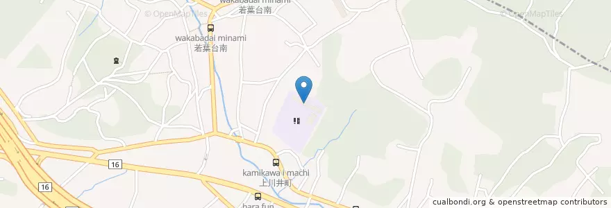 Mapa de ubicacion de 横浜市立上川井小学校 en Япония, Канагава, Йокогама, Асахи.