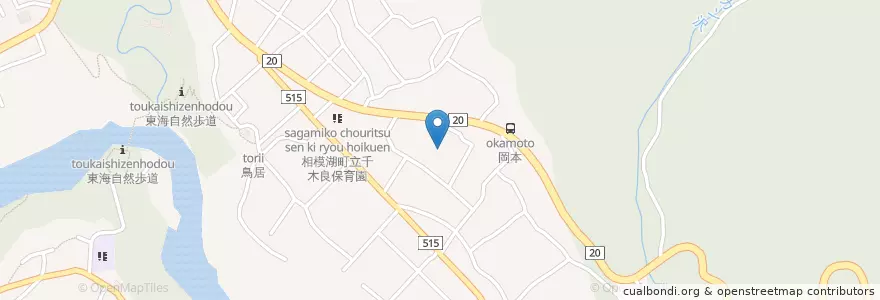 Mapa de ubicacion de 市立千木良小学校 en 일본, 가나가와현, 相模原市, 緑区.
