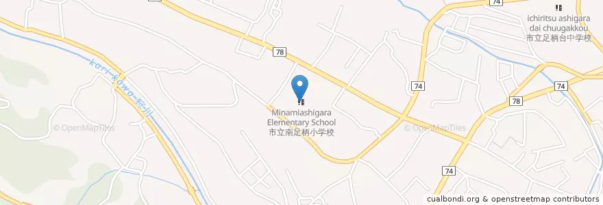 Mapa de ubicacion de Minamiashigara Elementary School en Japan, Kanagawa Prefecture, Minamiashigara.