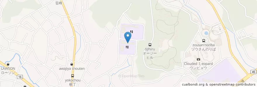 Mapa de ubicacion de 横浜市立川井小学校 en Japão, 神奈川県, 横浜市, 旭区.