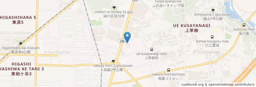 Mapa de ubicacion de 市立文ヶ岡小学校 en Japan, 神奈川県, 大和市.