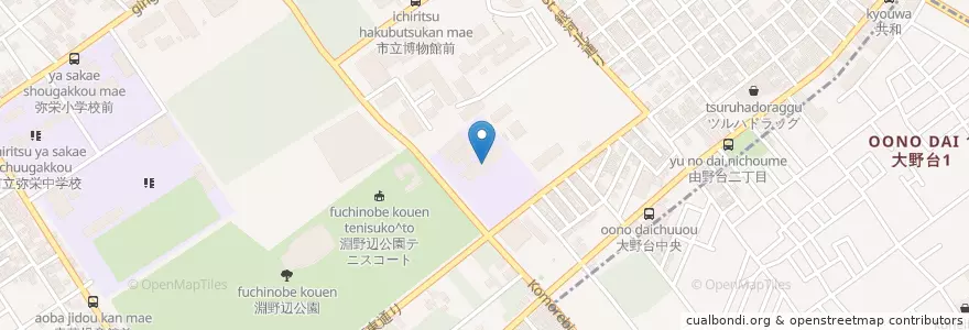 Mapa de ubicacion de 市立由野台中学校 en 日本, 神奈川県, 相模原市, 中央区.